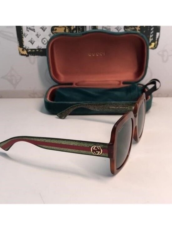 New  Authentic Gucci GG0036SA 003 Oversized Square Sunglasses ✨ main image 8